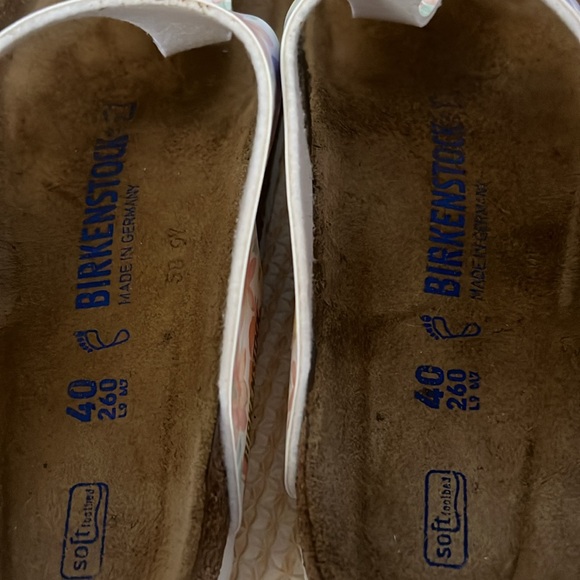 Birkenstock Women’s Gizeh BS Supernatural Flowers White- Gently Used, size 9 - Picture 4 of 11